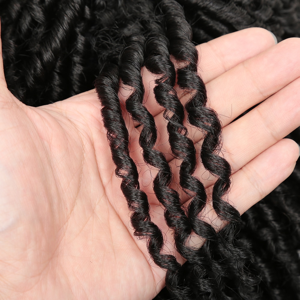 14 tommer korte parykker til sorte kvinder syntetiske dreadlocs hår paryk ombre sort bug hæklet fletning parykker varmebestandig gylden skønhed