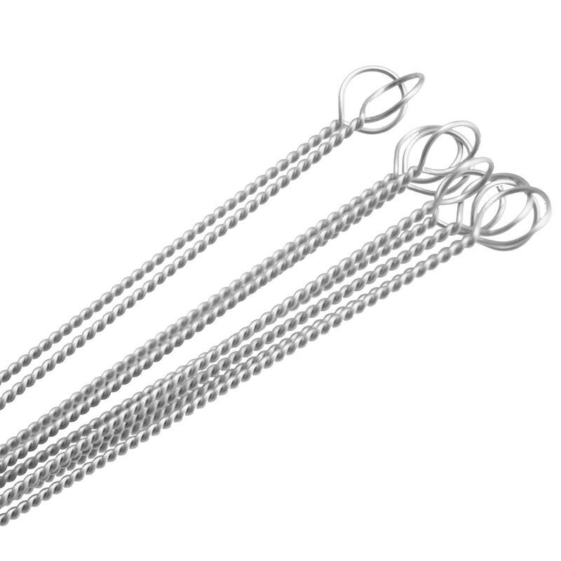 1 pc aço inoxidável garrafa escovas de limpeza chaleira bebê cm0015 limpeza do bebê h4m8 escovas escova garrafa material bico bule h6a2