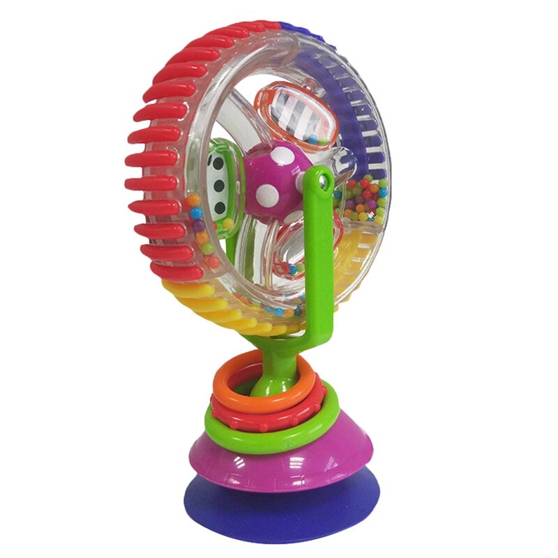 2 pz Del bambino Sonagli Giocattolo di Plastica A Mano Scossa Giocattolo Precoce Educativo del Regalo, Ruota Panoramica e di Origine Animale