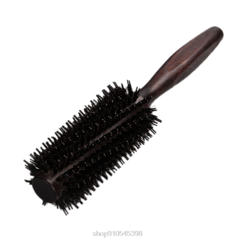 6 tipos de pente de cabelo natural de cerdas de javali escova rolamento barril redondo soprando curling diy cabeleireiro estilo n17 20 dropshipping: Model-F