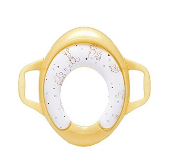 Kids Cartoon Potty Toilet Seat Pad Baby Soft Toilet Training Seat Cushion Child Seat With Handles Baby Toilet Seats Pedestal Pan: Gold