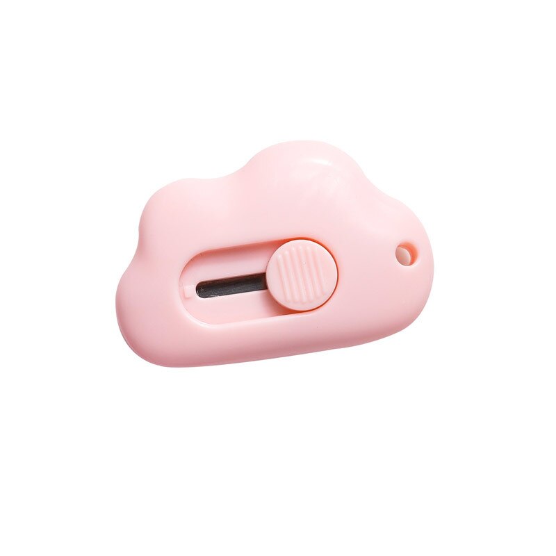 1PCS Cute Cloud Color Mini Portable Utility Knife Paper Cutter Cutting Paper Razor Blade Office Stationery Papelaria Escolar