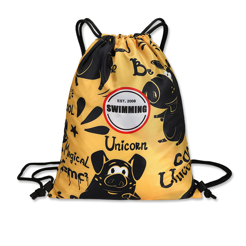 Sac de sport Portable sac de natation étanche Double épaule cordon humide et sec sac de voyage pour les femmes enfants: D