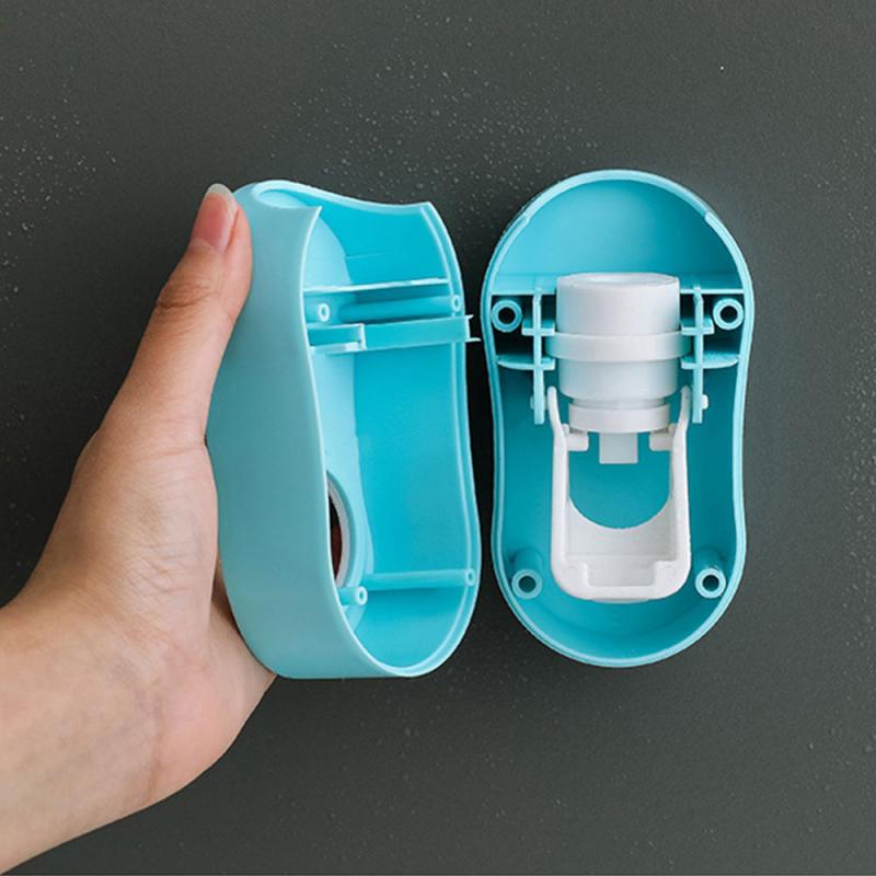 Toothbrush Holder Set Toothpaste Dispenser Wall Mount Stand Bathroom Accessories Set Rolling Automatic Squeezer Family Hygienic