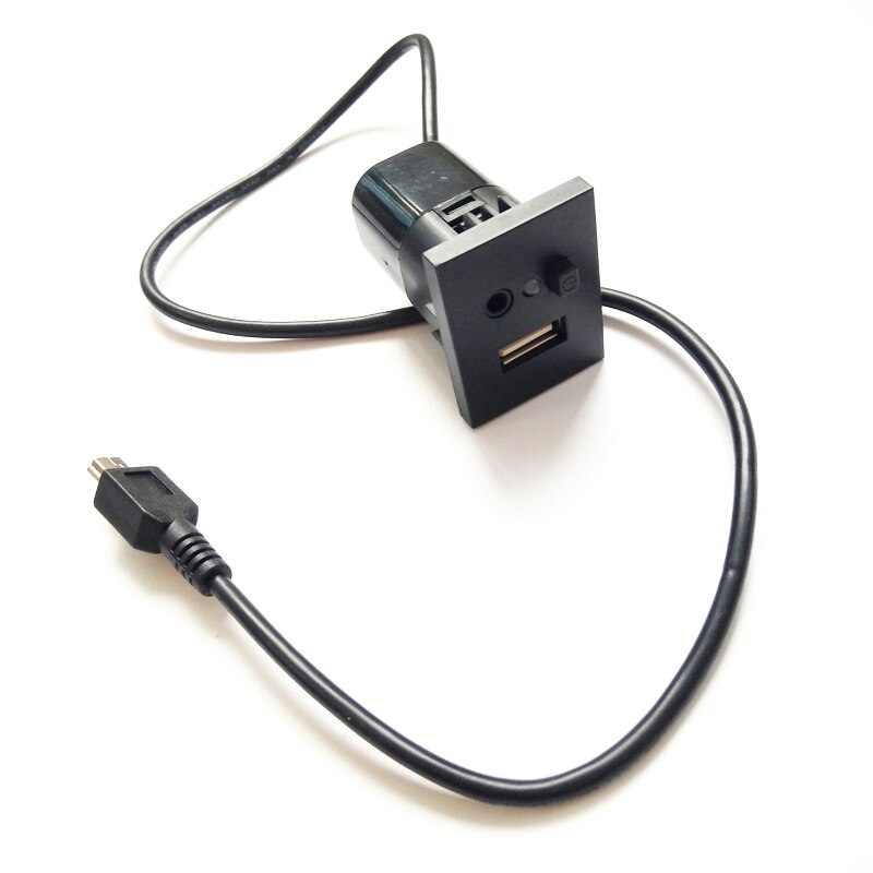 Voor Ford Focus MK2 USB/AUX Slot interfaces Plug Knop + Kabel Interface Met Mini USB Kabel Adapter Accessoires