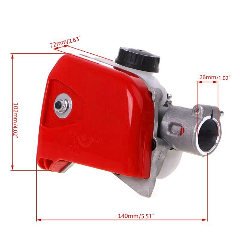 Tree Chainsaw Gear Head 26mm Spline Pole Saw Tree Cutter Chainsaw Gearbox Gear Head Tool 7/9 Spline