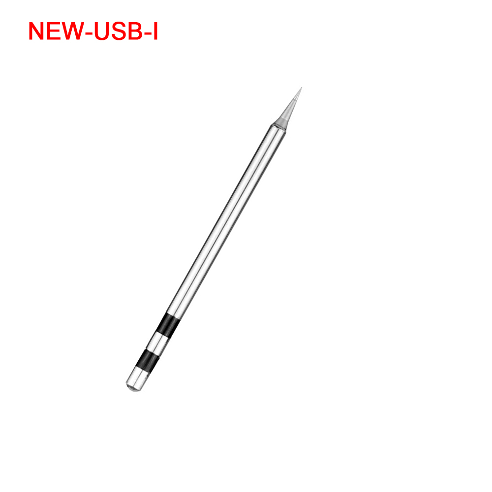 NEWACALOX USB 10W DC 5V Soldering Iron 5pc Stainless Steel Welding Tips I/K/BCS/2C/2.4D Special for PX-988USB Soldering Iron: I Soldering Tip