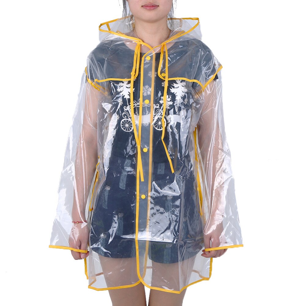 Pvc Transparante Regenjas Vinyl Waterdichte Regenjas Outdoor Reizen Track Hooded Poncho Regenjas Dames Regenjas