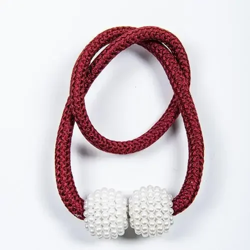 Parel magnetische gordijnclip gesp gordijnhouders haak hangende bal magnetische tiebacks huisgordijnaccessoires: Lavendel / 30-35cm