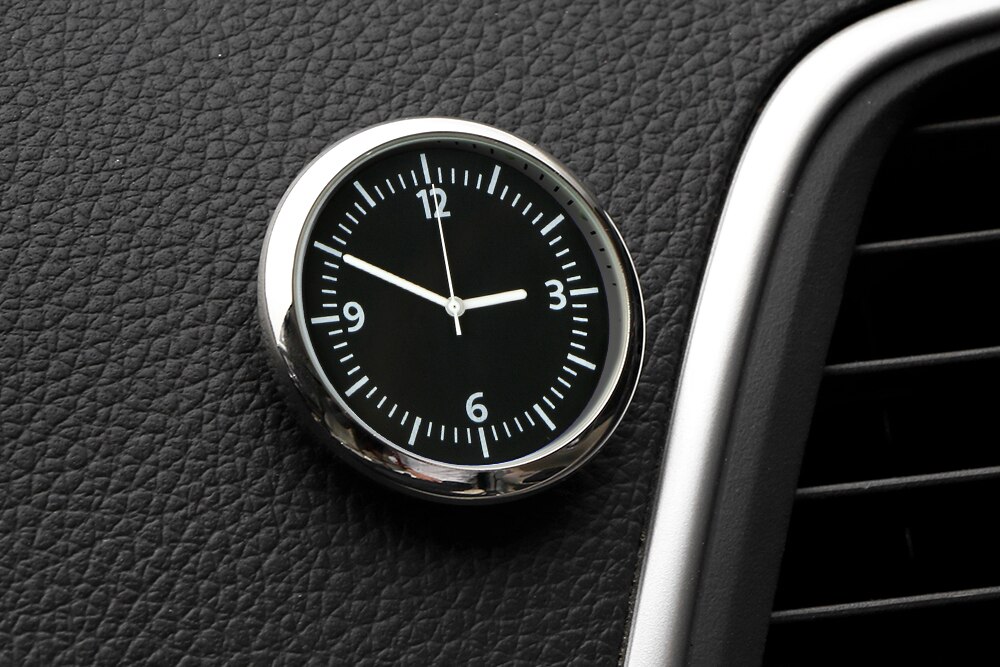 Auto decoratie elektronische meter auto klok uurwerk auto interieur ornament auto sticker horloge interieur in auto accessoires