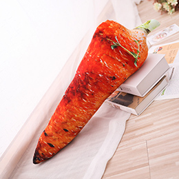 Bbq mat pute grill bakte grønnsaker foto/mais/gulrot/kjøtt snack plysj puter fylte pute pute 16 slag: Gulrots størrelse