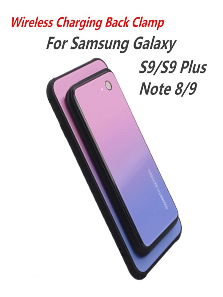 Wireless Charging Magnetic Battery Case For Samsung Galaxy S9 Plus S9 Note 8 Note 9 Power Bank Case Colorful Backup Battery