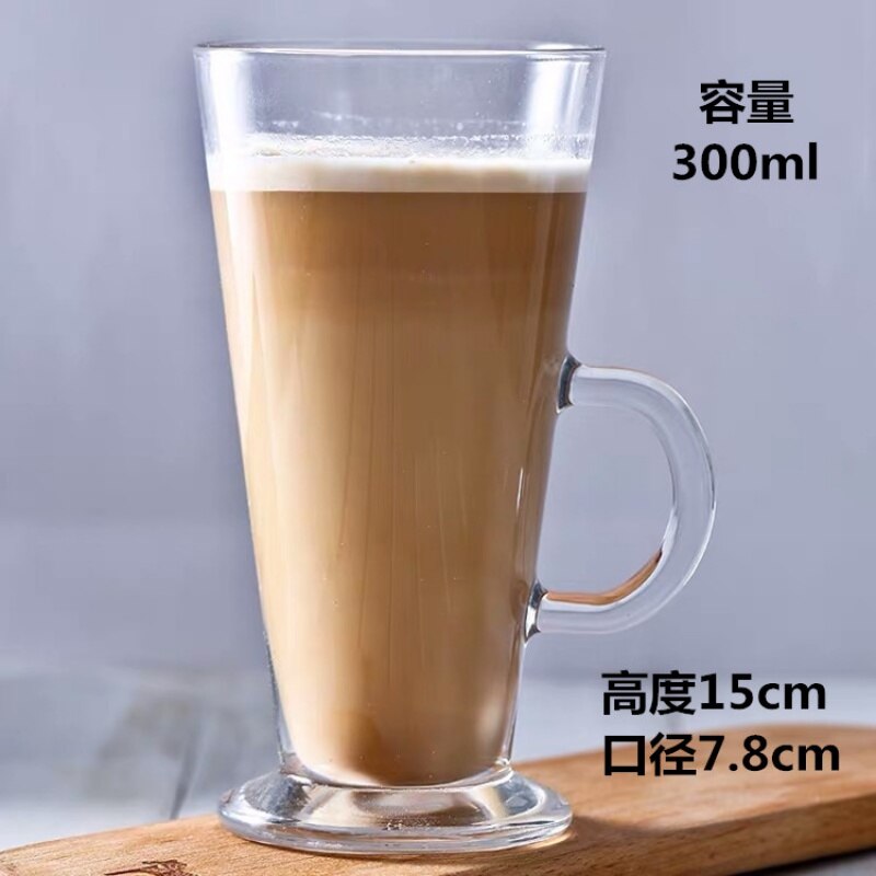 Latte, Irish coffee cup, cold drink cup, sand ice drink cup, glass water cup, ice coffee cup, cocktail cup: 300ml1pcs