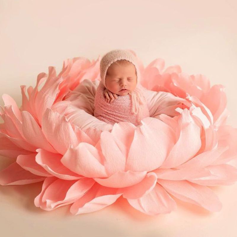 Baby Flower Shaped Posing Container Newborn Big Petal Photography Props Infant Photo Shooting Accessories