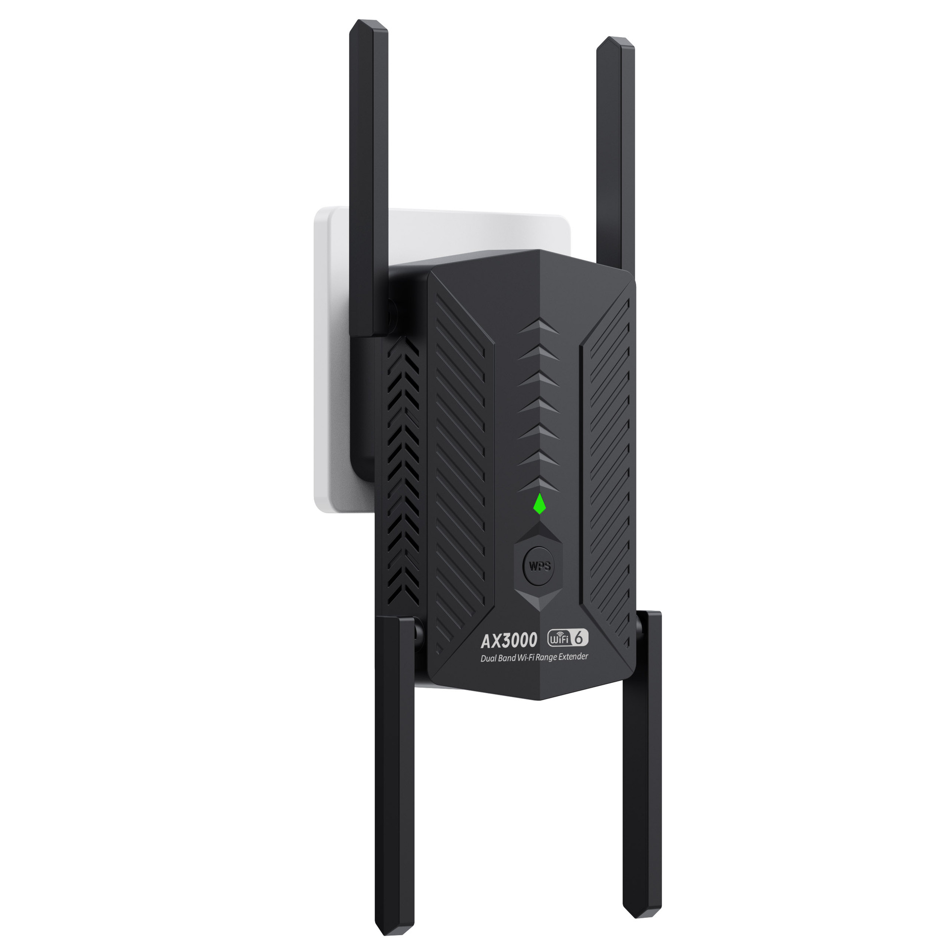 AX3000 WiFi 6 Repeater Extender Booster Dual Band 2.4G/5GHz Wi-Fi WPS Signal Amplifier Long Range Network Router for Home Office: green / US PLUG