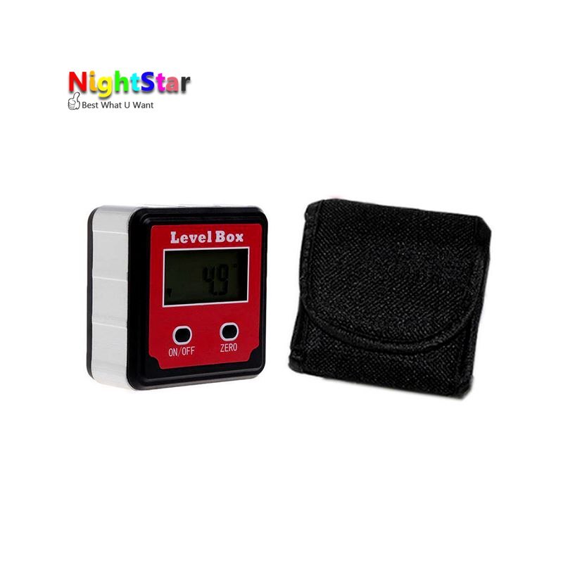 Digital Inclinometer Spirit Level Box Protractor Angle Finder Gauge Meter Bevel With Magnet Base