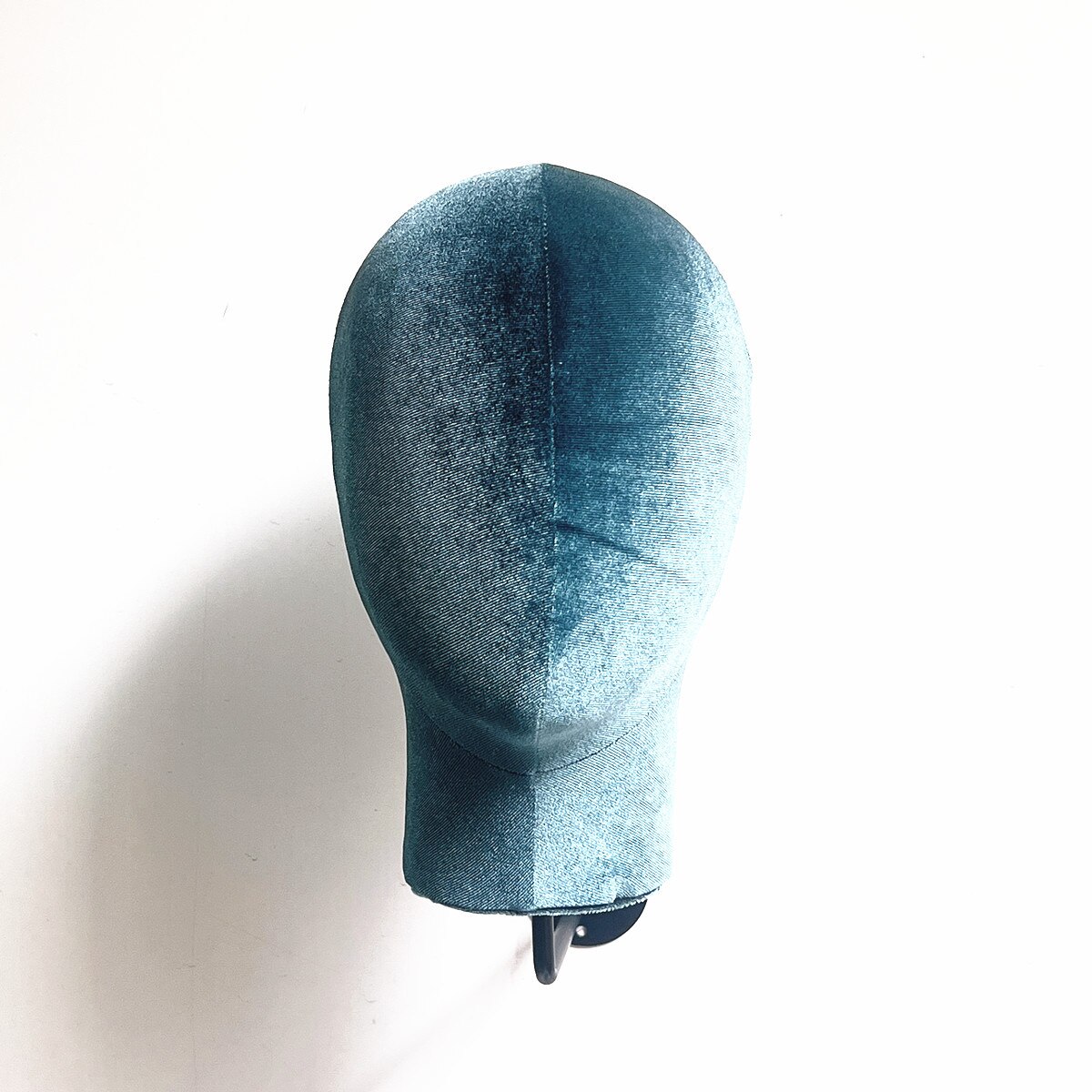 1 Stuk Stof Cover Muur Opknoping Model Mannequin Hoofd Voor Pruiken En Hoed Display: Blue