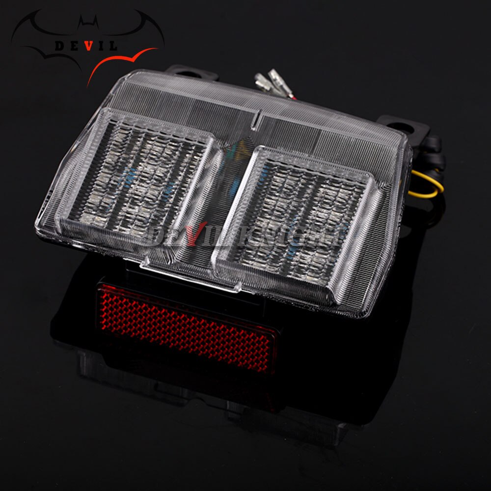 Led-achterlicht Voor Ducati 748 916 996 998 1994-2003 Geïntegreerde Motorfiets Richtingaanwijzer Staart Stop Brake waarschuwing Lamp: clear 1