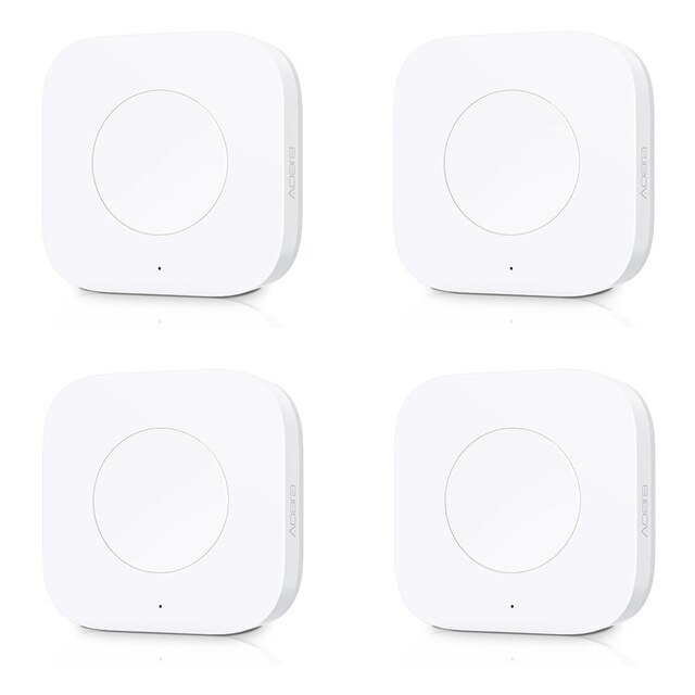 Aqara – interrupteur Intelligent sans fil, télécommande à une touche, Application de sécurité pour la maison: 4pcs standard