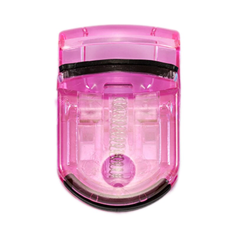 Elecool 3 kleuren mini wimperkruller draagbare wimperkruller clip cosmetische make-up tool accessoires wimpertools: Roze