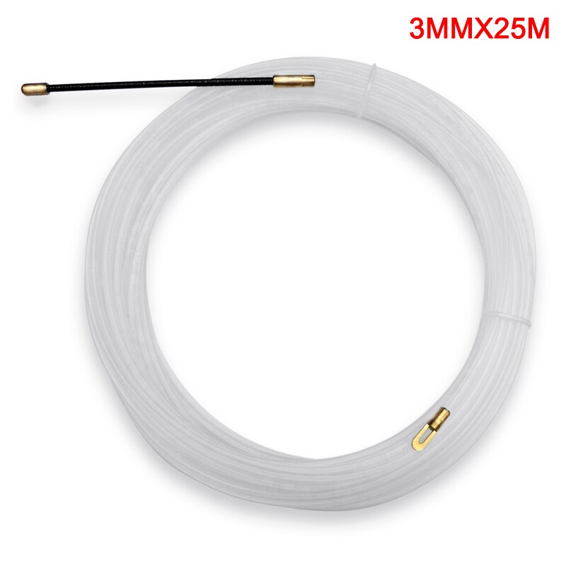 Nylon Wire Cable Electrical Fish Tape Puller Extractor Guide Device for Electrician TN99: 3mmx25m