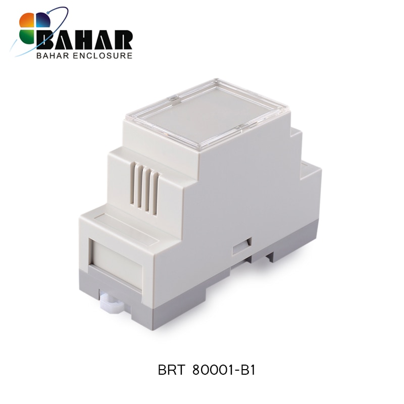 4PCS/1 Lot Din rail control box PLC industrial box din rail plastic enclosure diy junction box electronics case 87*60*36mm