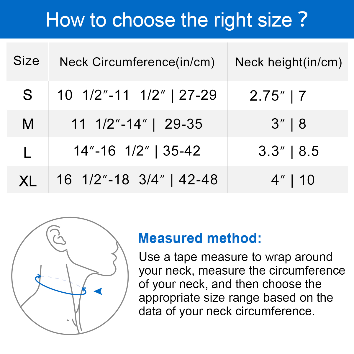VELPEAU Neck Brace Support Foam for Neck Pain and Spine Pressure Adjustable Cervical Collar for Snoozing and Sleep Apnea