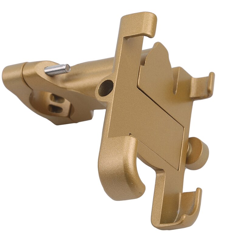 Bicycle Aluminum Cell Phone Frame Fixed Navigation Frame Cycling Equipment Bicycle Parts Cycling Accessories: gold