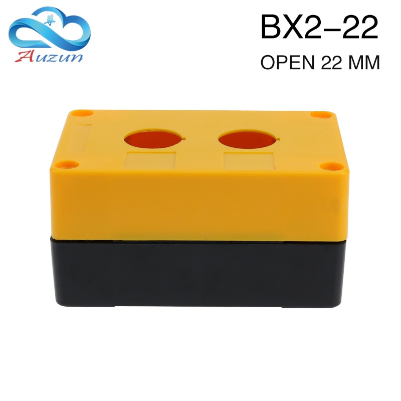 Bx2-22 dobbelthul knapboks 2 hul 2 huls knapboks 2 huls åbning 22mm.