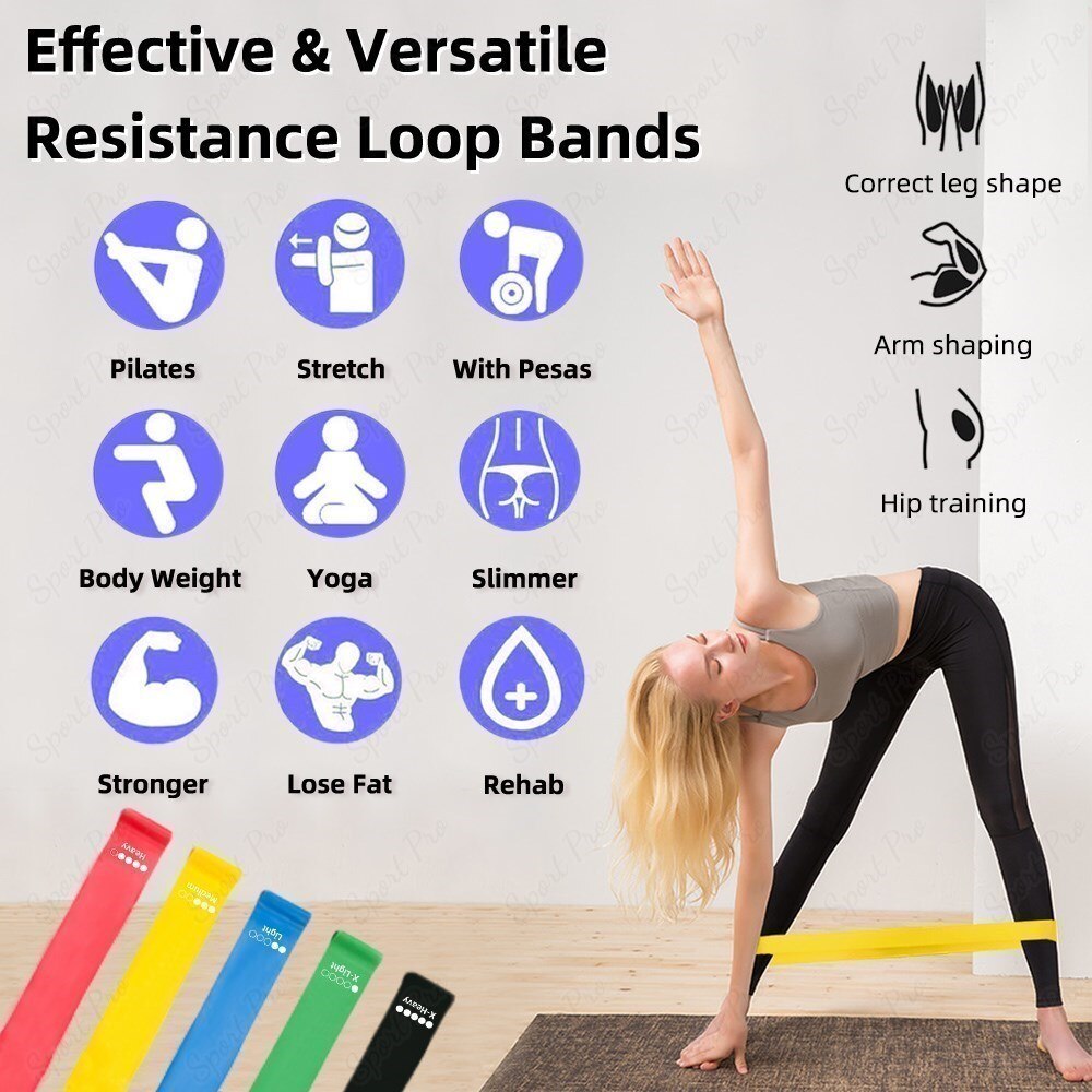 Gym Accessories Resistance Bands Yoga Bodybuilding Sport Equipment Fitness Portable Body Building Sports Entertainment
