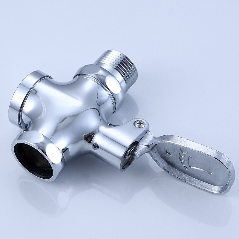 Copper Delay Valve Stool Flushing Valve Foot-pressing Type Time Delay Self Closing Toilet Flush Valve WC Urinal Flush Valve