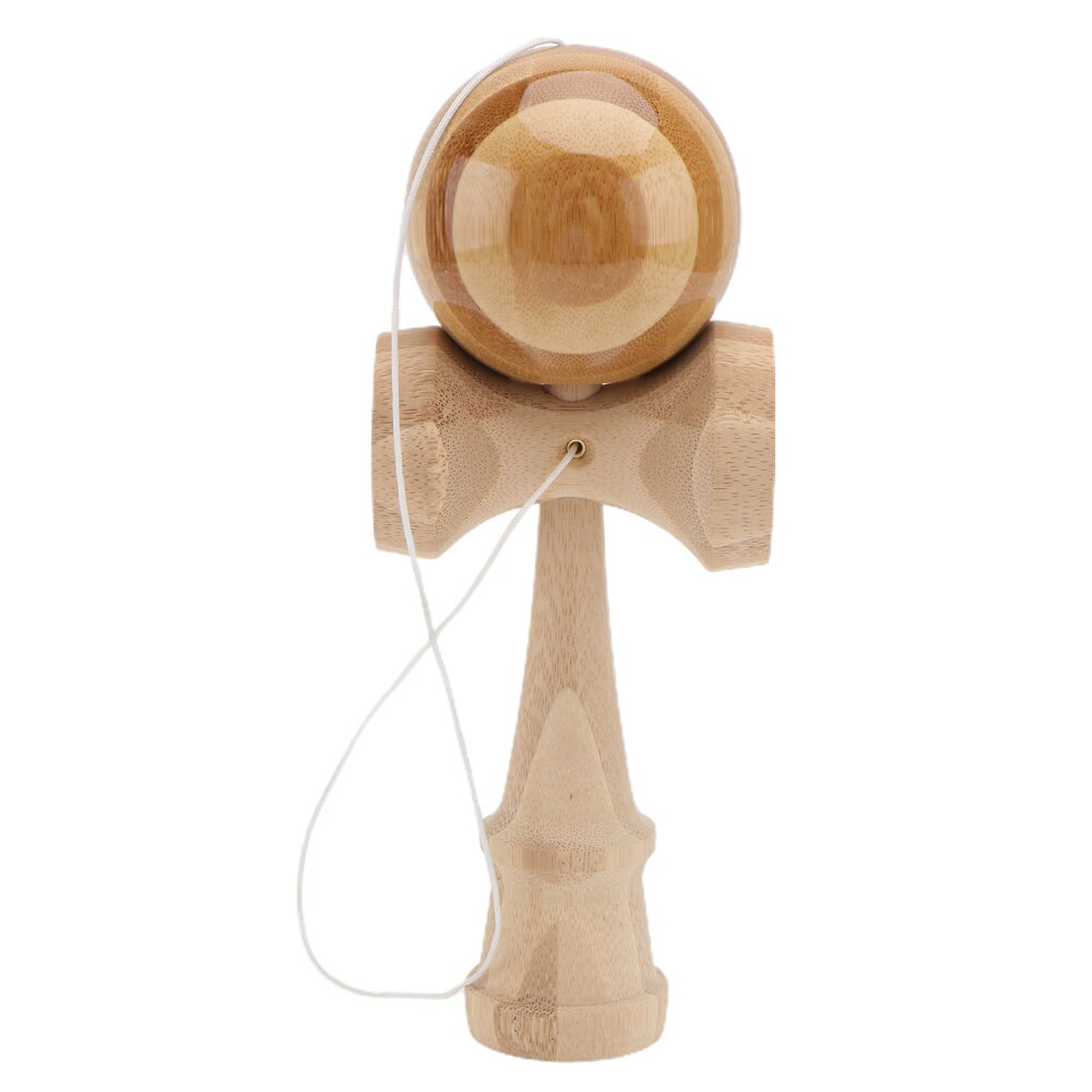 1PC 6CM Interesting Wooden Kendama Bamboo Splicing Technique (Burlywood)