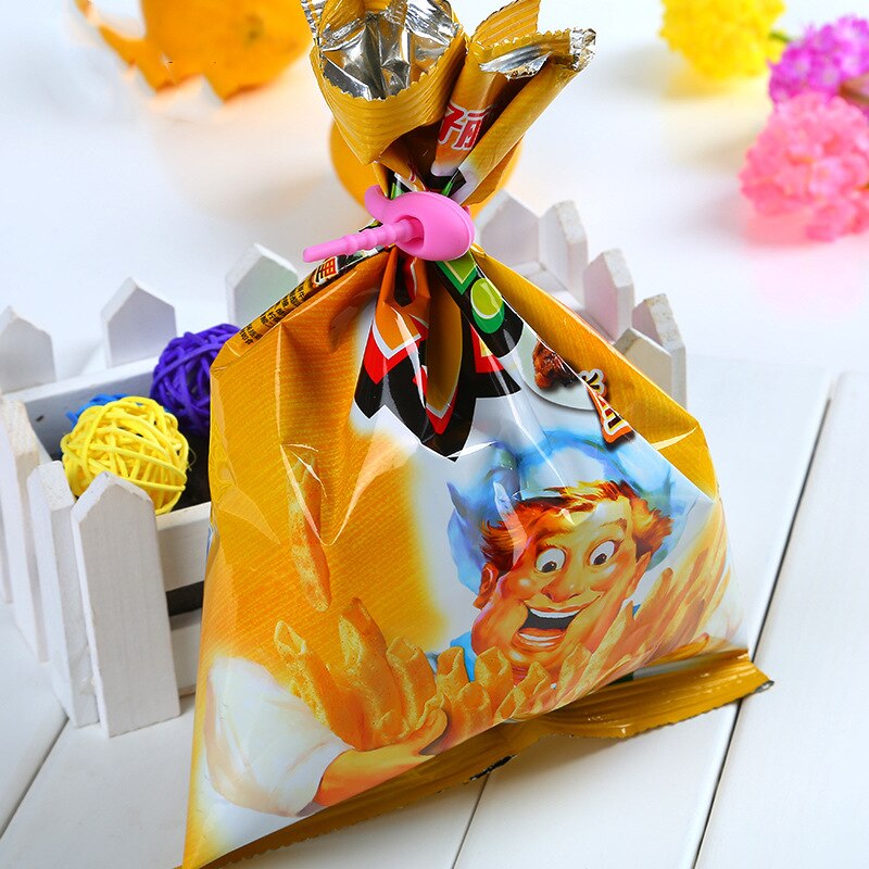 3 Pcs Bag Banden Siliconen Kabel Management Zip Tie Twist Seal Clip Brood Eten Saver Keuken Gadgets Essentials Datakabel opslag