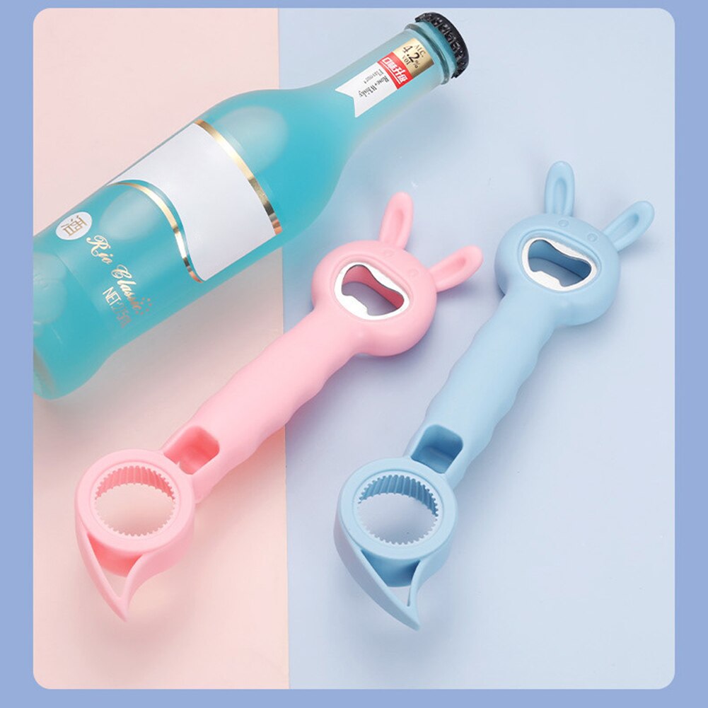 4 In 1 Bottle Opener Multifunction Jar Can Beer Bottle Opener Stainless Steel Kitchen Tools gadget Kitchen accesories