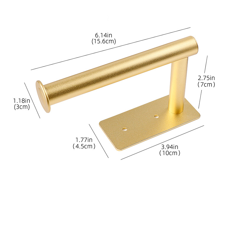 Bad zubehör Handtuch halter Roségold Papier handtuch Ring Raum Aluminium Bad Hardware Chrom Schwarz Gold: Lila