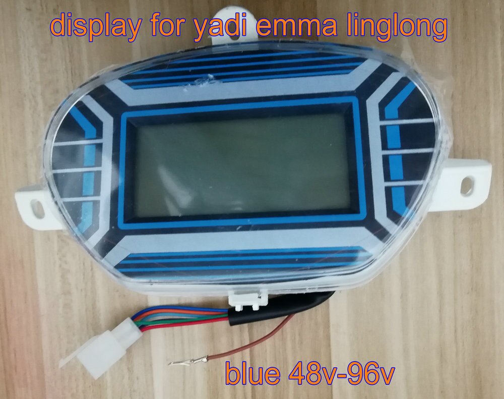 Lcd-skærm til el-scooter elcykel trehjulet cykel mtb atv 48 v 60 v 64 v 72 v 84 v 96v instrumentmåler speedometer batteriindikator