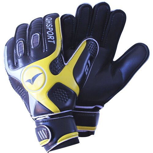 Qionghua-guantes de portero de fútbol para niños y adultos, manoplas de látex antideslizantes, transpirables, de pórtico