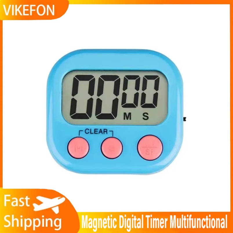 Timer digitale magnetico Display LCD Timer elettronico multifunzionale Cucina Cottura Conto alla rovescia Dormitorio Promemoria per l'apprendimento Regalo