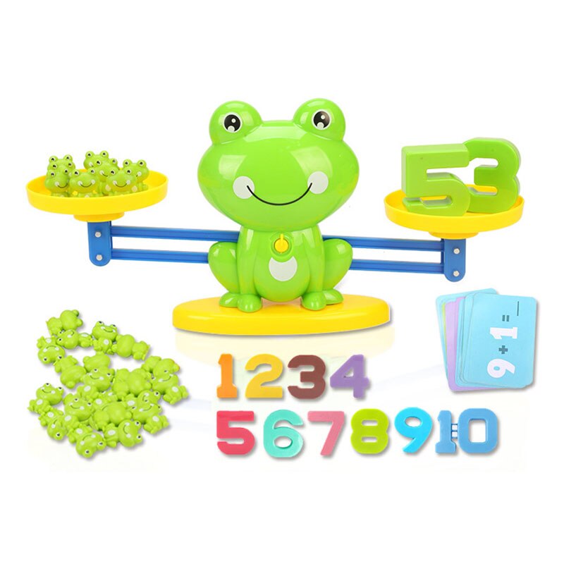 Math Match Game Board Toys Monkey Cat Digital Balance Scale Toy Kids Educational Learning Toy Add Subtract Math Toys Kids