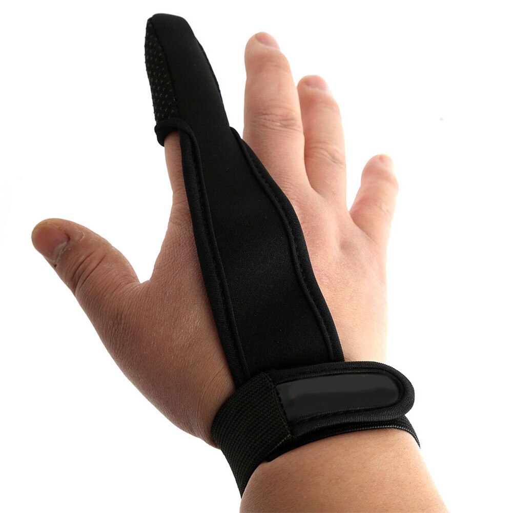 Nouveaux gants de pêche un seul doigt protecteur antidérapant outils accessoires pour extérieur  bn99: Noir
