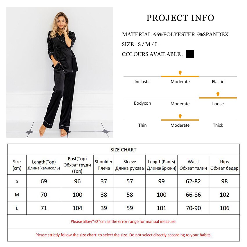 HiLoc Black Satin Sleepwear Home Clothes For Women Robe Sets Long Sleeve Bathrobe For Home Wear Night Set Spring Fashinon