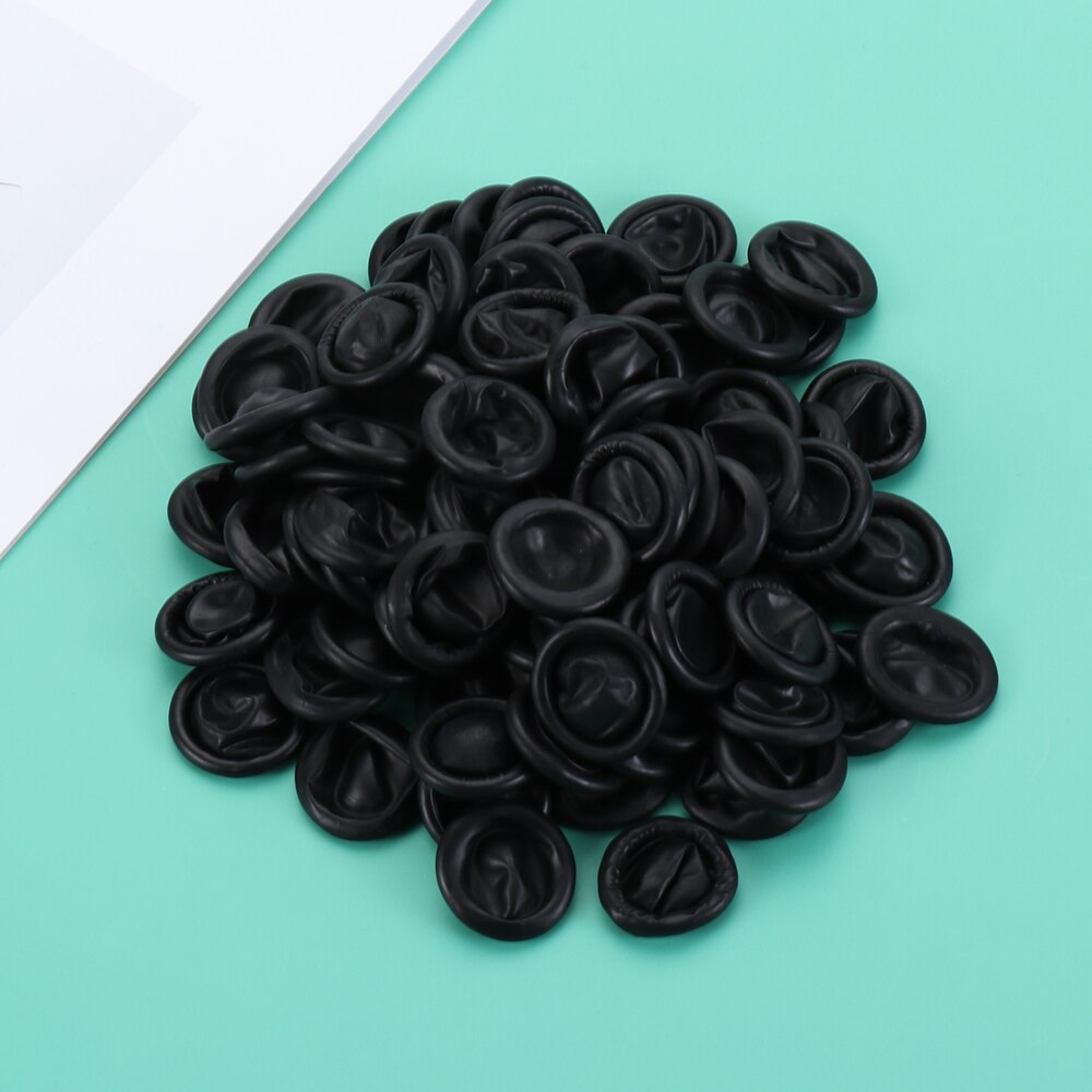 100 Pcs Disposable Finger Cover Natural Rubber Gloves Non-slip Anti-static Latex Finger Cots Fingertips Protector Gloves