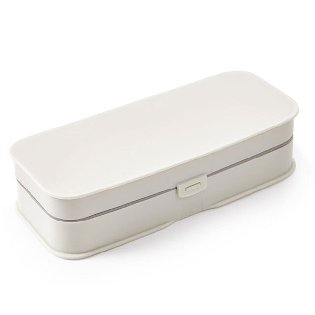 Household needle and thread box storage bag sewing set Sewing Thread Box Craft Bobbins Organizing Case Empty Bobbins Organiser: white