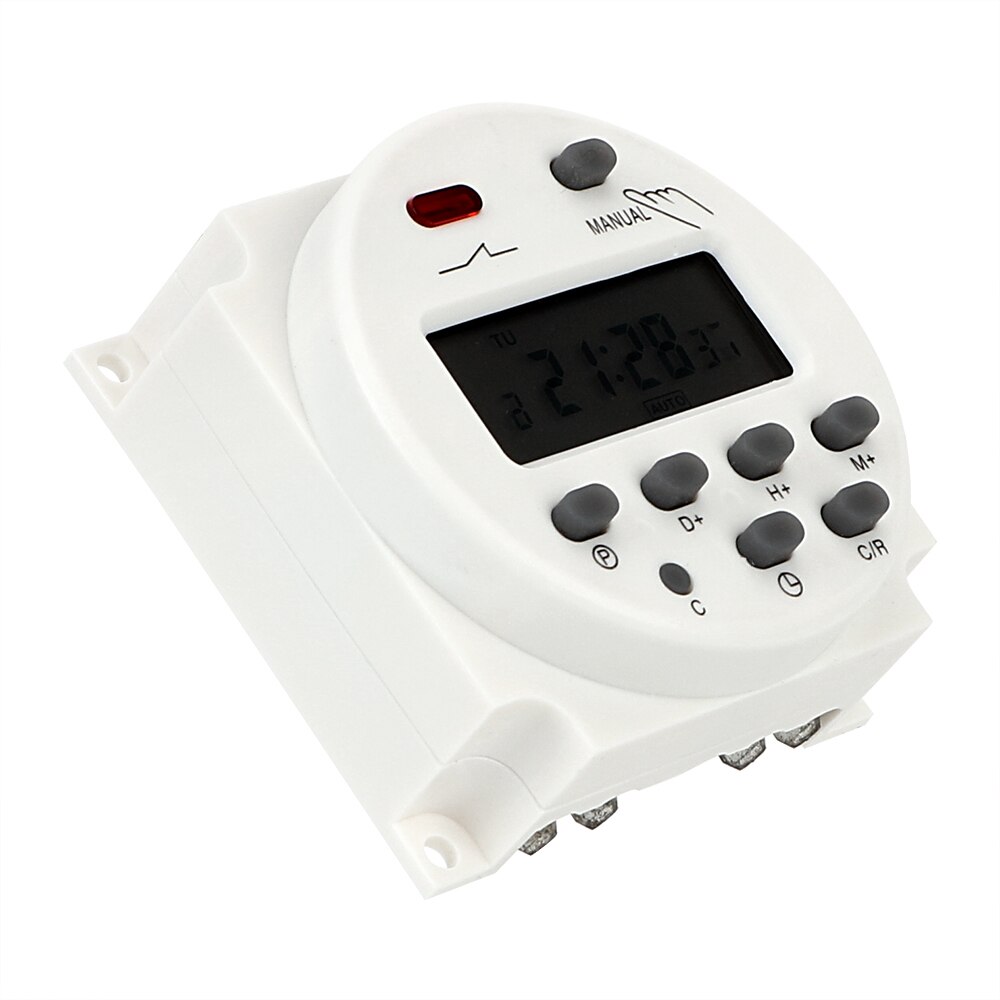 Daily Weekly Programmable Timer Time Control Switch Digital LCD Electronic Auto On/Off Relay AC 220-250V