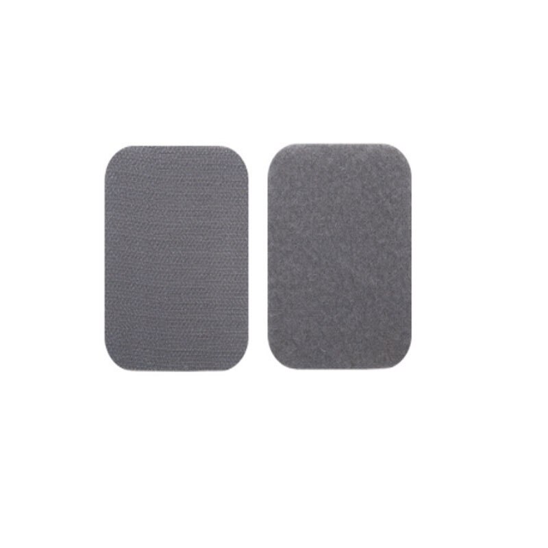 Feuilles autocollantes pour coussin de canapé, rond, noir, 60mm, avec boucles à crochet, 2 à 4 pièces: Light Gray / 2pcs