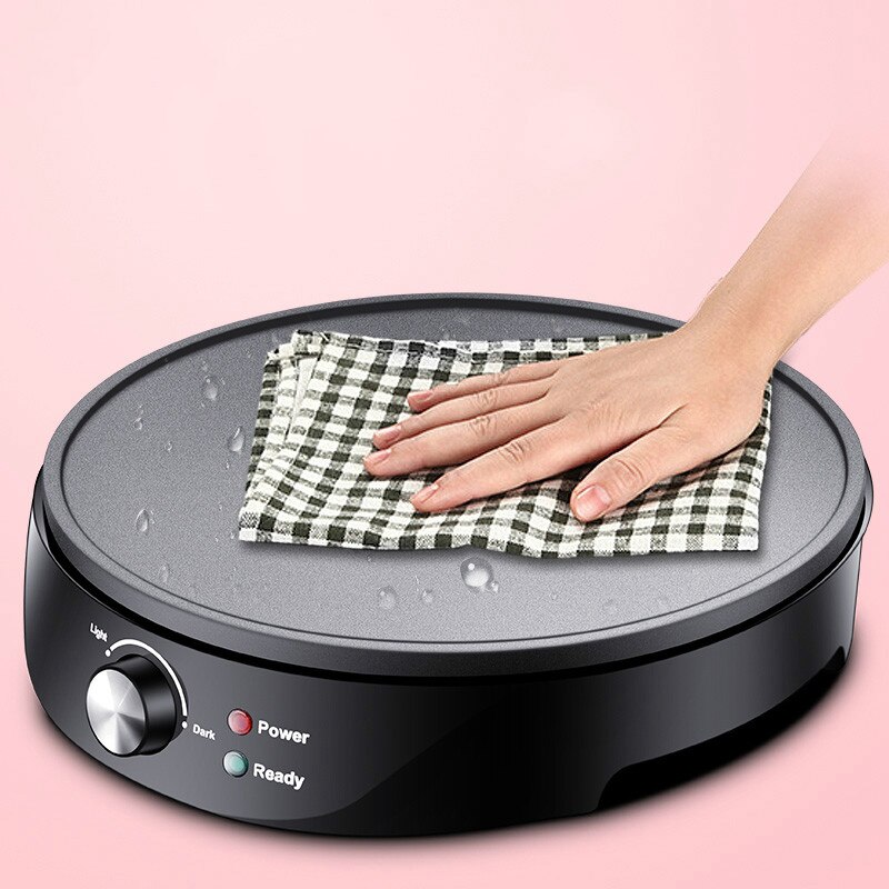 Non-stick Electric Crepe Maker Pizza Pancake Baking Pan Griddle Chinese Spring Roll Pie Frying Steak Cooker Roaster EU Plug