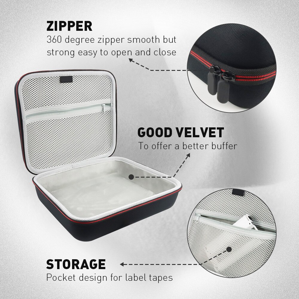 UniPlus – Sac de protection rigide pour Canon Selphy CP1300, CP1200, CP1000, mallette de rangement pour imprimante photo, sac à main étanche, boîte de voyage pour transporter,