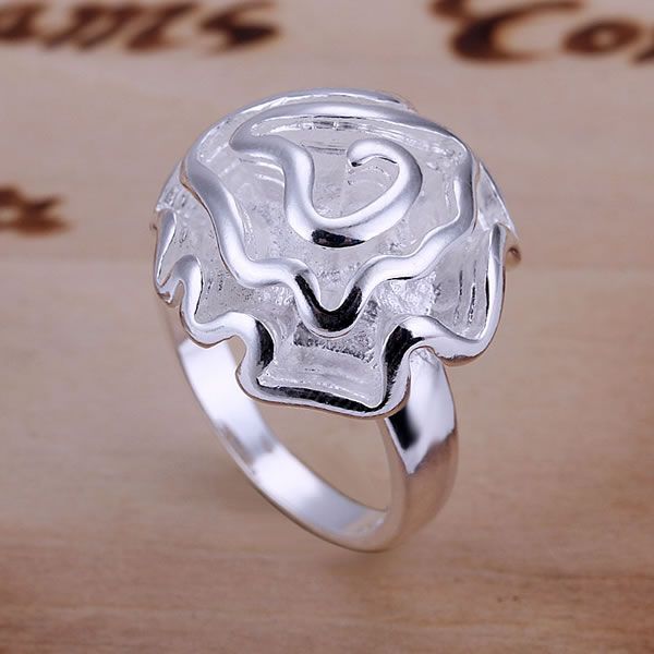 Ringen 925 Mode-sieraden ringen voor vrouwen mannen best selling zilveren rose bloem ringen GY-AR286