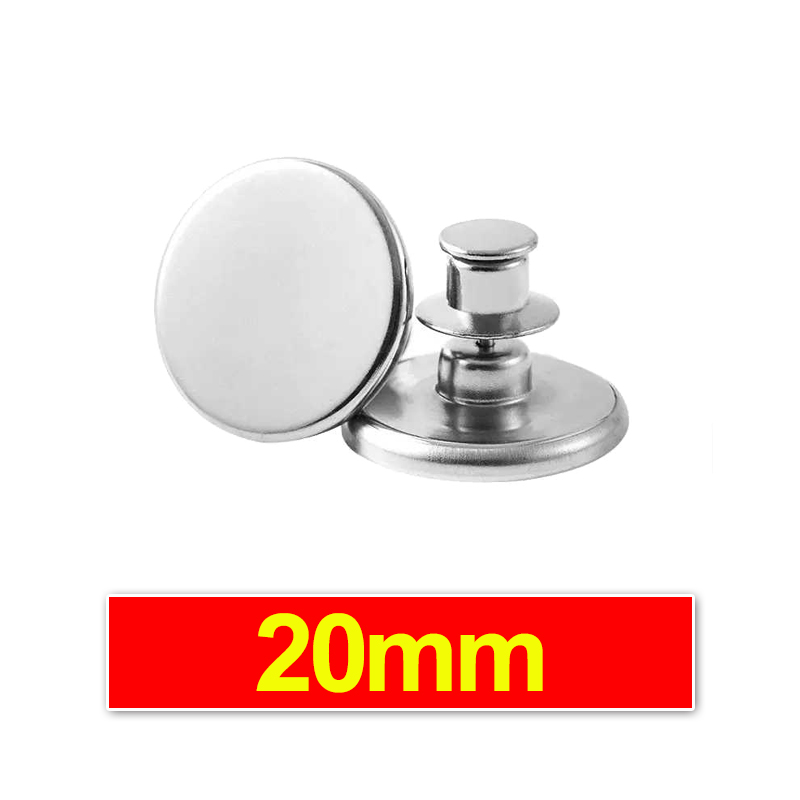 20-1Pairs Vorhang Magnetische Knöpfe Abnehmbare Metall Vorhang Magnete Verschluss Schnalle Einstellung Vorhang Clip Fix Verschluss Teile: Black / 120-220cm