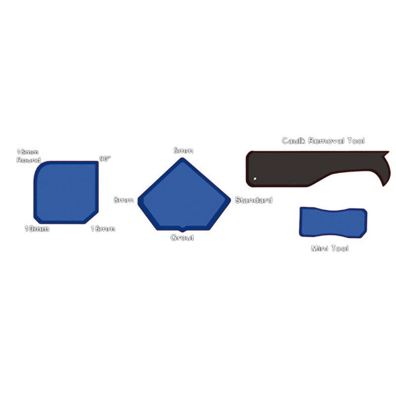 Espátula selladora de silicona, utensilio para quitar masilla o cemento, 4 unids/set
